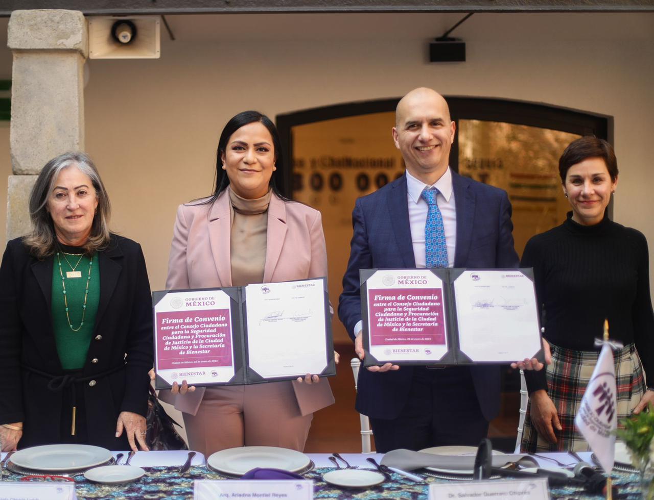 FIRMA SECRETARÍA DE BIENESTAR Y CONSEJO CIUDADANO CONVENIO DE COLABORACIÓN EN BENEFICIO DE PERSONAS ADULTAS MAYORES